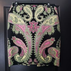 I.N.C. Paisley Pencil Skirt